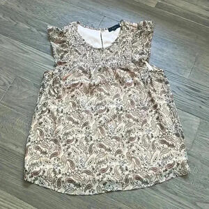 ECLAIR | Nordstrom colourful paisley  tank top blouse